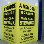 P.V.C. A VENDRE notaire